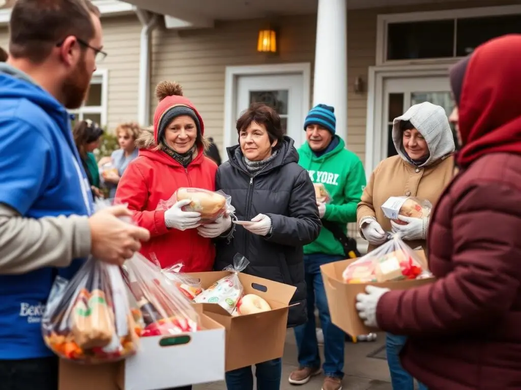 BCIOI holiday food baskets at the annual Thanksgiving drive hosted by a 501c3 nonprofit Nassau County charity